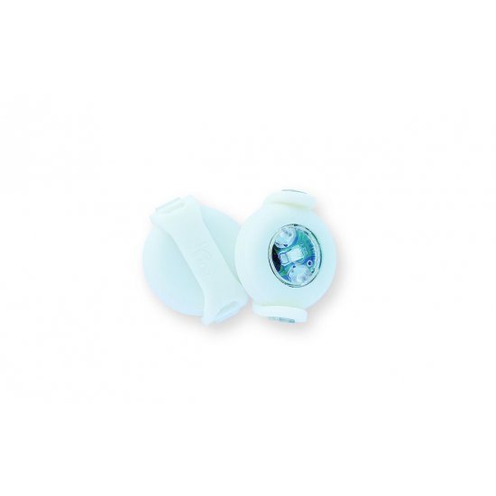 1 Paar ultraleichte, superhelle LED Sicherheitslichter "Luumi" , blaues Licht, farbiges Gehäuse