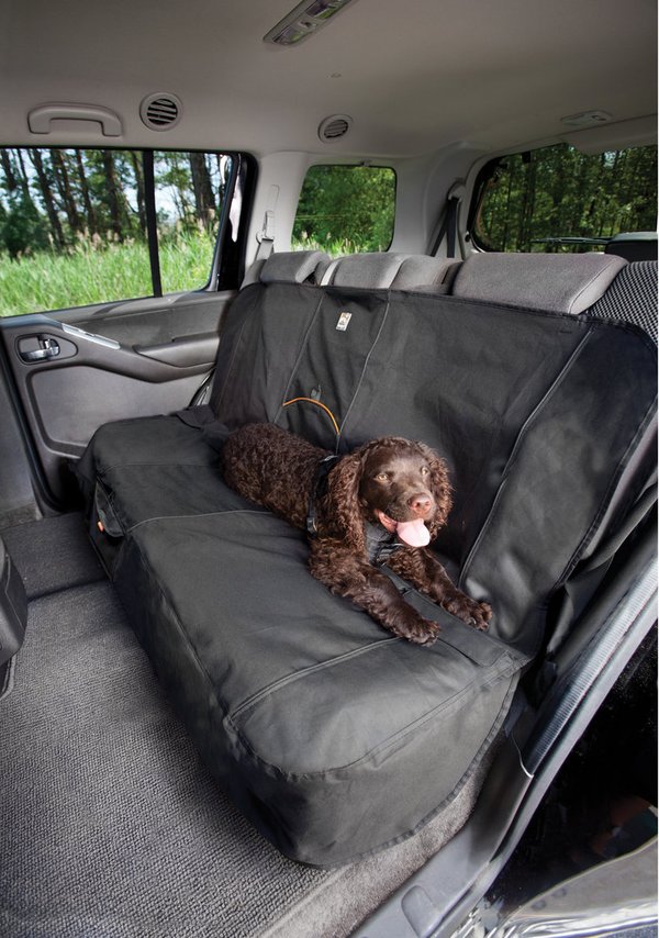 Kurgo Bench Seat Cover, Schonbezug, Decke für die Auto-Rückbank, schwarz