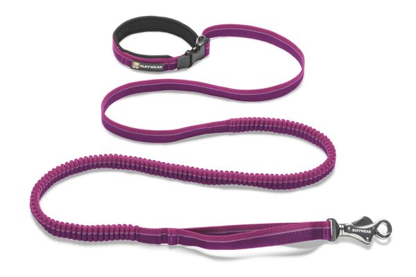 Ruffwear, Roamer Leash: flexibel dehnbare Hundeleine zum Joggen, purple dusk (lila)