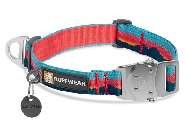 Ruffwear, Top Rope Collar, Halsband mit Metallbeschlägen, sunset (bunt)