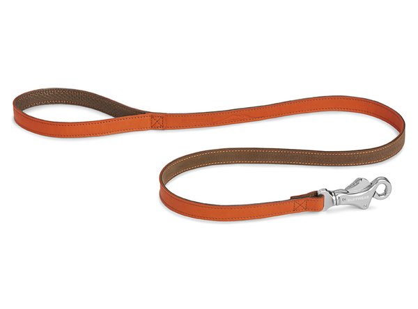 Ruffwear, Lederleine Frisco / Timberline Leash, 120cm, Canyonland Orange (orange - braun)