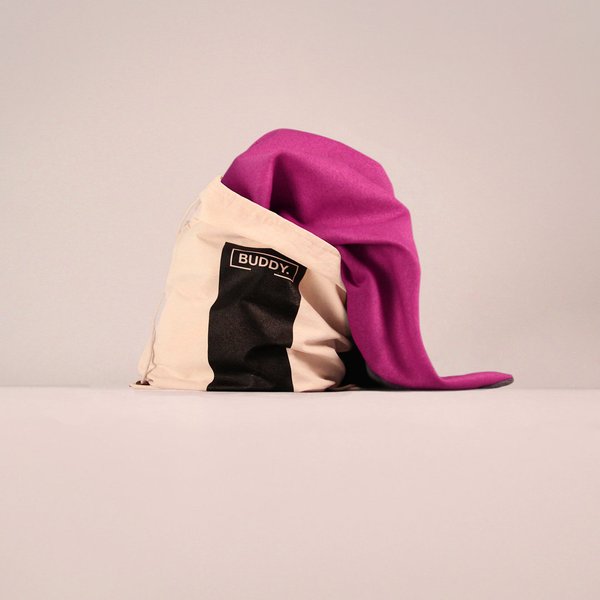 BUDDY . Büggel, Hundedecke und- Handtuch im stylischen Rucksack, pink