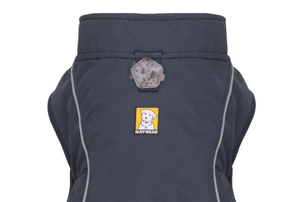 Ruffwear, Overcoat Fuse - warmer Hundemantel und sicheres Geschirr in Einem! Basalt Gray (Grau)