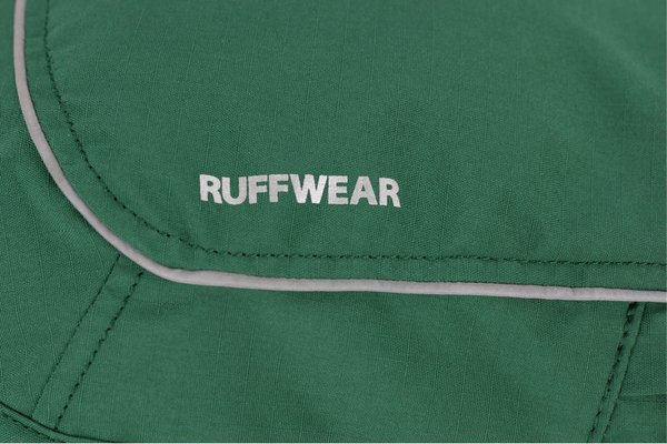 Ruffwear, Overcoat Fuse - warmer Hundemantel und sicheres Geschirr in Einem! Evergreen (Grün)