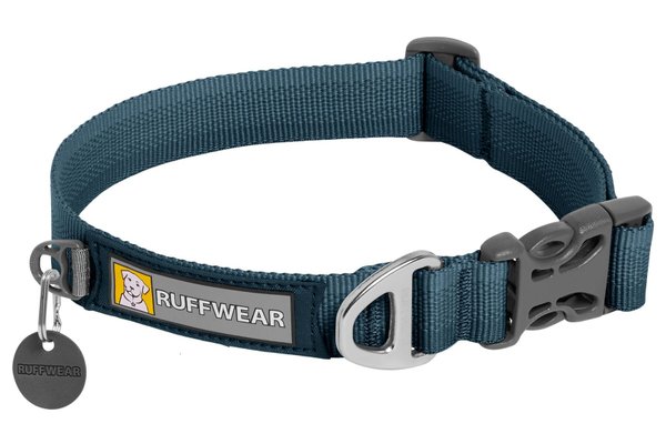 Ruffwear, Front Range™ Collar 2021, leichtes Hundehalsband für jeden Tag, Blue Moon