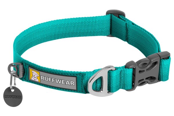 Ruffwear, Front Range™ Collar 2021, leichtes Hundehalsband für jeden Tag, Aurora Teal